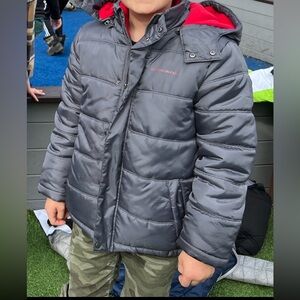 Calvin Klein/Grey puffer winter Jacket/kids